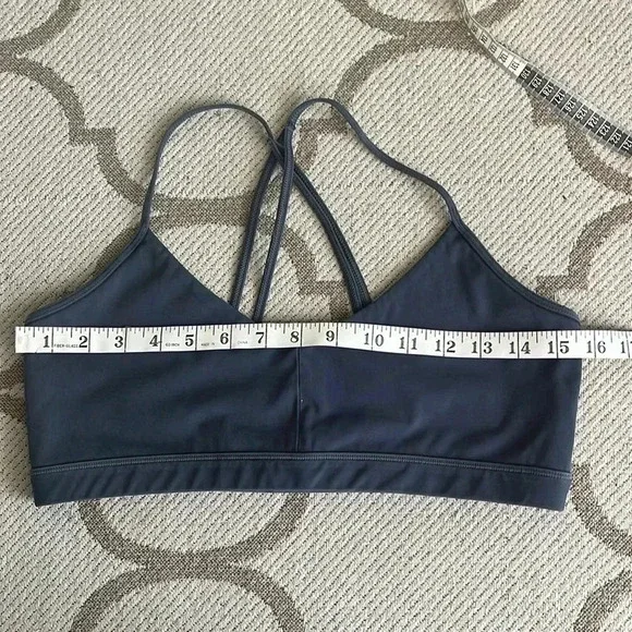 We over Me strappy washed black sports bra - Picture 7 of 13